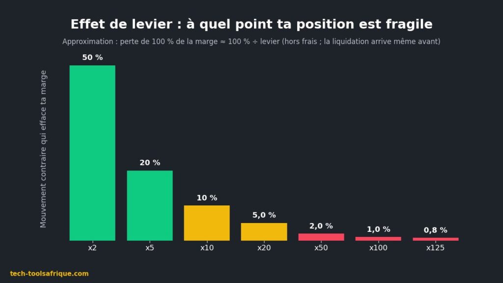 Effet de levier sur Binance Futures : mouvement de prix qui efface la marge Effet de levier sur Binance Futures : mouvement de prix qui efface la marge