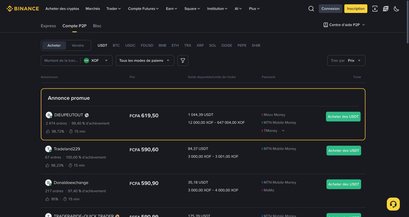 Prix de l’USDT en FCFA : comment le calculer et où l’acheter au meilleur taux Prix de l’USDT en FCFA : comment le calculer et où l’acheter au meilleur taux