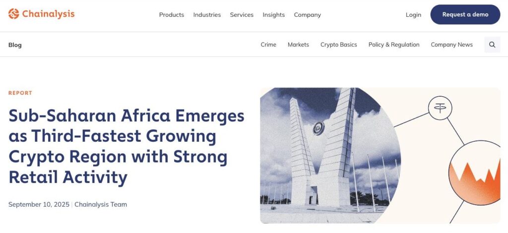 Rapport Chainalysis 2025 sur l'adoption de la crypto en Afrique subsaharienne Rapport Chainalysis 2025 sur l'adoption de la crypto en Afrique subsaharienne