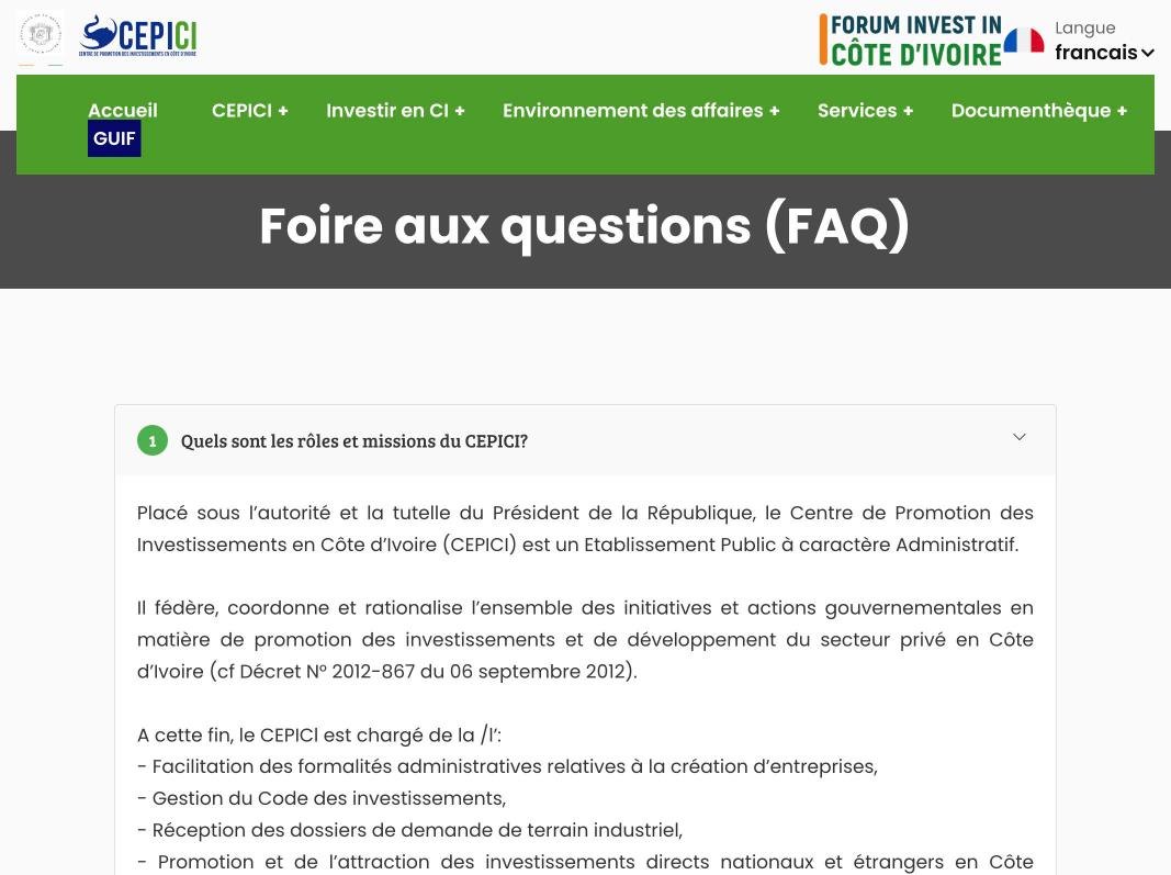 Créer son entreprise en Côte d'Ivoire en ligne (CEPICI) : coût et étapes Créer son entreprise en Côte d’Ivoire en ligne (CEPICI) : coût et étapes