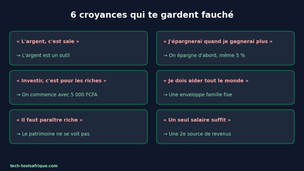 Les 6 croyances sur l'argent qui empêchent d'épargner en Afrique Les 6 croyances sur l'argent qui empêchent d'épargner en Afrique