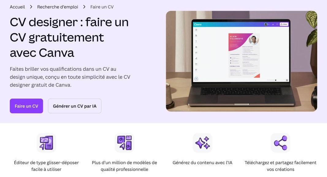 Faire son CV et sa lettre de motivation avec l&rsquo;IA