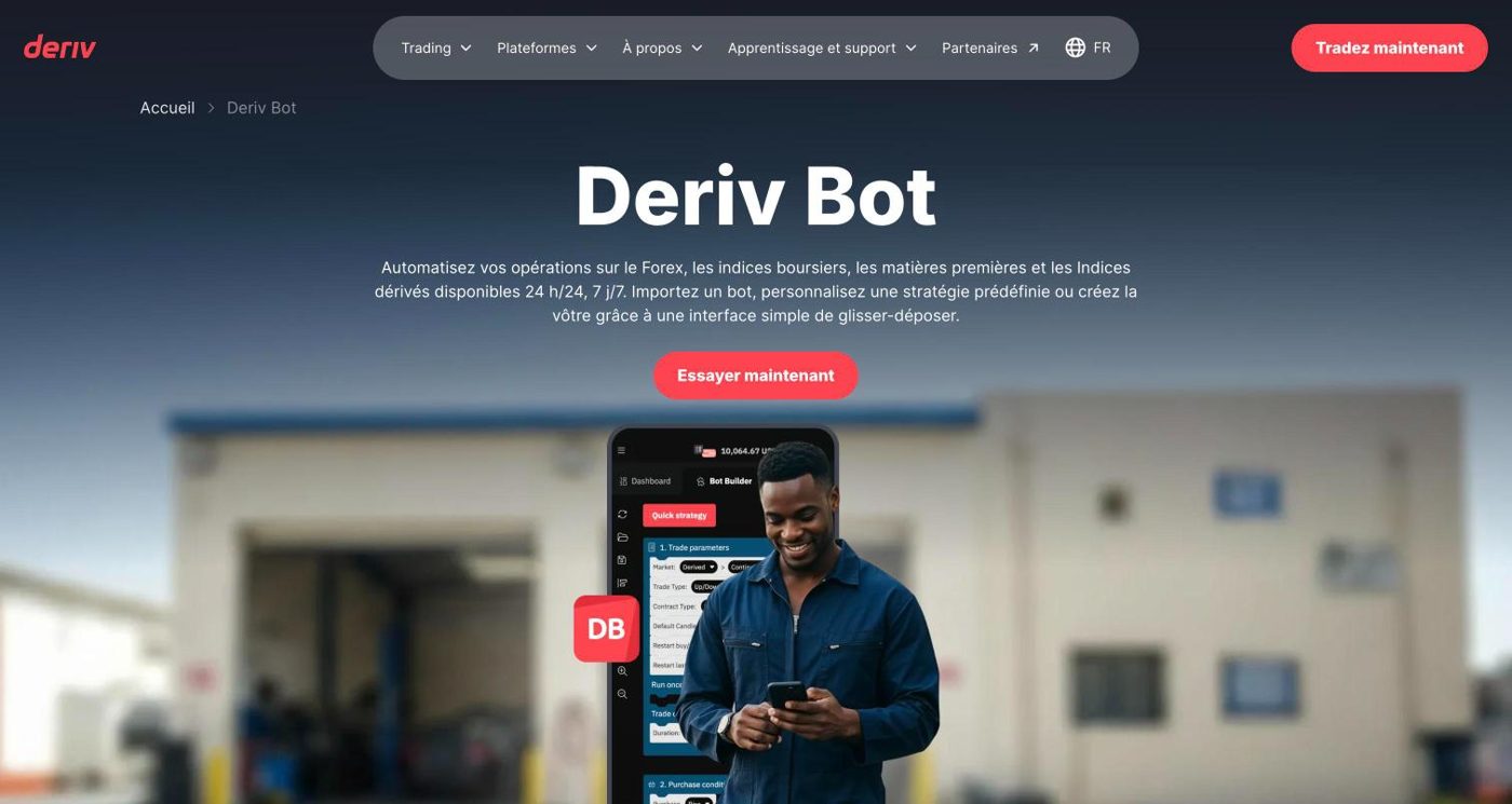 Deriv DBot : créer un robot sur les indices synthétiques (guide 2026)