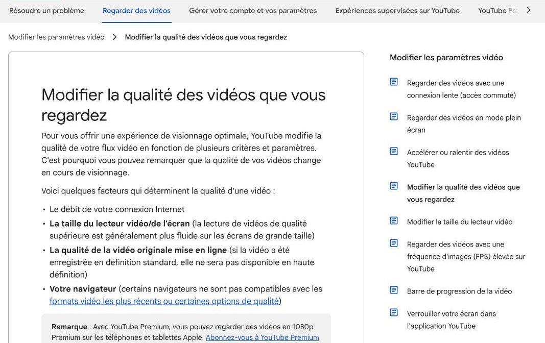 Économiser sa data internet sur Android : 9 réglages Aide YouTube : régler la qualité vidéo sur réseau mobile en économiseur de données