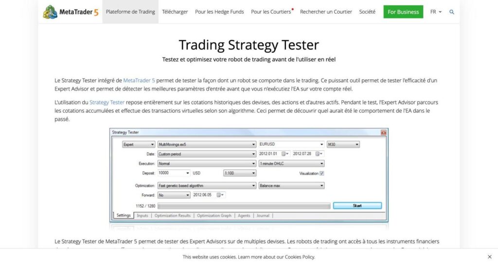 Backtest d’un robot de trading : comment vérifier ses résultats avant d’investir Strategy Tester de MetaTrader 5 pour tester un robot de trading