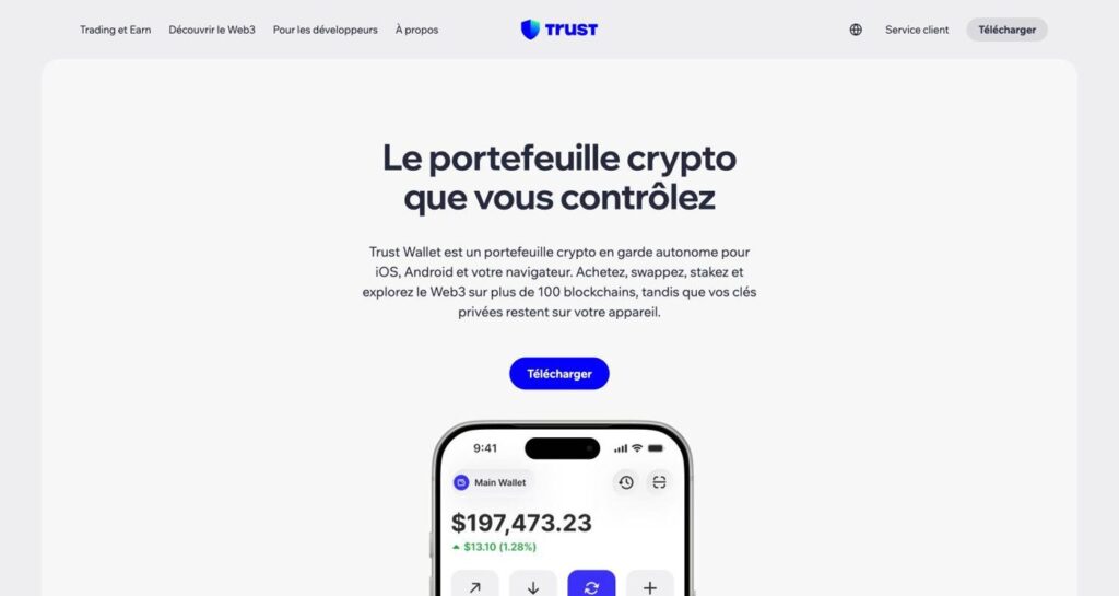 Trust Wallet : créer ton portefeuille crypto et le sécuriser (guide 2026) Site officiel de Trust Wallet